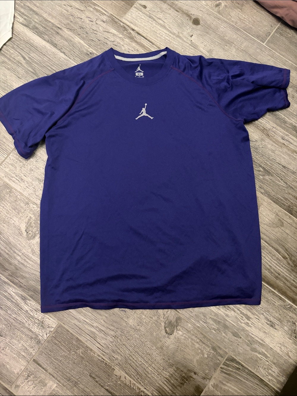 Jordan Men’s Purple Short Sleeve Athletic Tee with Jumpman